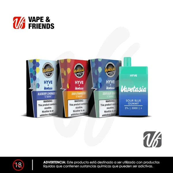 Hyve X Vapetasia Desechable 5000 Puffs